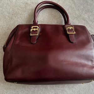 Ralph Lauren Satchel.   Cognac brown.